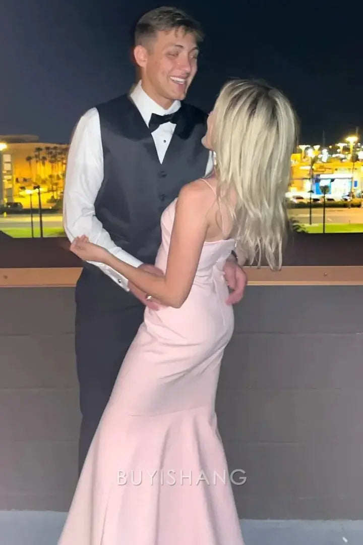 Elegant Mermaid Spaghetti Strap Mermaid - Style Maxi Dress prom dress